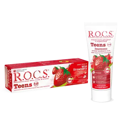 ROCS Teens 8-18 Yaş Yaban Çileği Tadında Diş Macunu 60 ml - 3