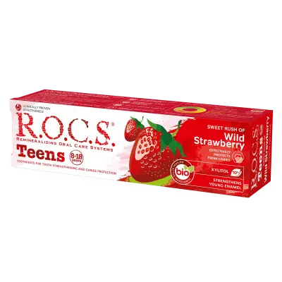 ROCS Teens 8-18 Yaş Yaban Çileği Tadında Diş Macunu 60 ml - 2