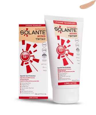 Solante Acnes Tinted Sun Care Lotion SPF 50+ 150 ml - 1