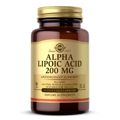 Solgar Alpha Lipoic Acid 200 mg 50 Vegetable Capsules - 1