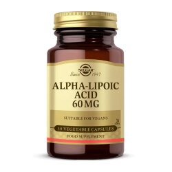 Solgar Alpha Lipoic Acid 60 mg 30 Vegetable Capsules - SOLGAR