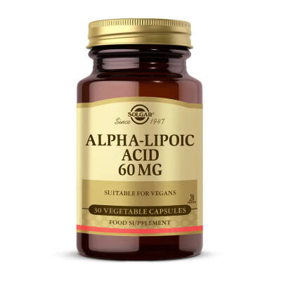 Solgar Alpha Lipoic Acid 60 mg 30 Vegetable Capsules - 1