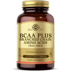 Solgar BCAA Plus (Branched Chain Amino Acids) 50 Vegetable Capsules   - 1