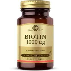 Solgar Biotin 1000 mcg 50 Vegetable Capsules - 1