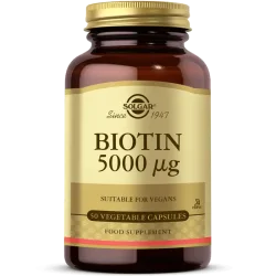 Solgar Biotin 5000 mcg 50 Vegetable Capsules - 1