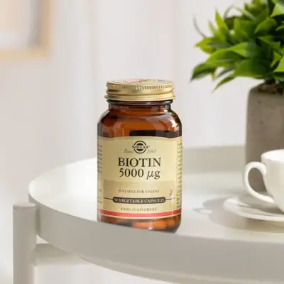 Solgar Biotin 5000 mcg 50 Vegetable Capsules - 3
