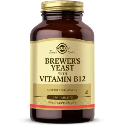Solgar Brewer’s Yeast with Vitamin B12 250 Tablets - 1