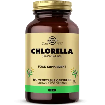 Solgar Chlorella 100 Vegetable Capsules - 1