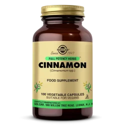 Solgar Cinnamon 100 Vegetable Capsules - 1