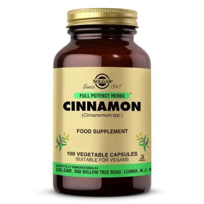 Solgar Cinnamon 100 Vegetable Capsules - 1