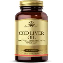 Solgar Cod Liver Oil 100 Softgels - 1