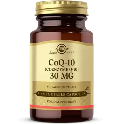 Solgar Coenzyme Q-10 30 mg 30 Vegetable Capsules - 1