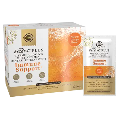 Solgar Ester-C Plus Vitamin C 1000 mg Multivitamin – Mineral Effervescent 21 Powder Sachets - 1