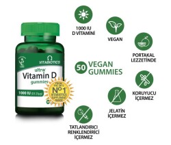 Ultra Vitamin D Gummies 1000IU 50 Çiğnenebilir Kapsül - 2