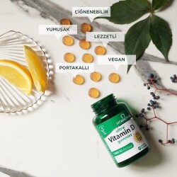 Ultra Vitamin D Gummies 1000IU 50 Çiğnenebilir Kapsül - 3