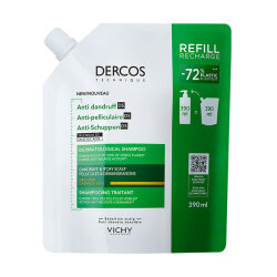 Vichy Dercos Anti-Dandruff DS Shampoo For Dry Hair 390 ml - Refill - VICHY