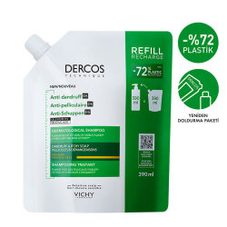 Vichy Dercos Anti-Dandruff DS Shampoo For Dry Hair 390 ml - Refill - 3