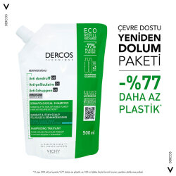 Vichy Dercos Anti-Dandruff DS Shampoo For Normal to Oily Hair 390 ml - Refill - 2