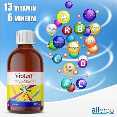 VitAgil Multivitamin Multimineral Şurup 250 ml - 2