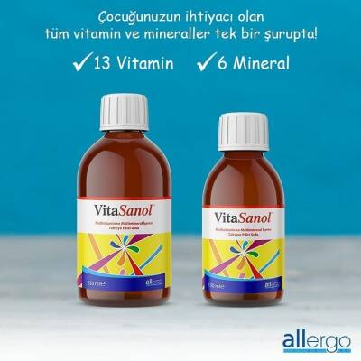 VitaSanol Multivitamin Multimineral Şurup 150 ml - 2