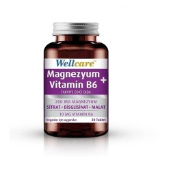 Wellcare Magnezyum + Vitamin B6 30 Tablet - WELLCARE