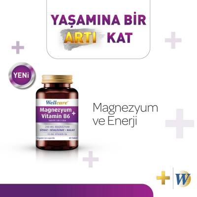 Wellcare Magnezyum + Vitamin B6 30 Tablet - 2
