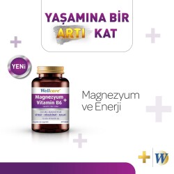 Wellcare Magnezyum + Vitamin B6 60 Tablet - 3