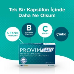 Wellcare Provim Daily Probiotic Supplement 30 Kapsül - 2