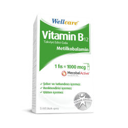 Wellcare Vitamin B12 1000 mcg Oral Sprey 5 ml - WELLCARE