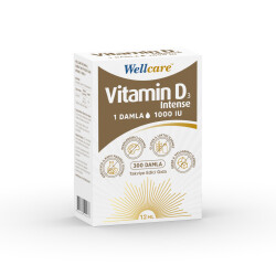 Wellcare Vitamin D3 1000 IU Intense Damla 12 ml - WELLCARE