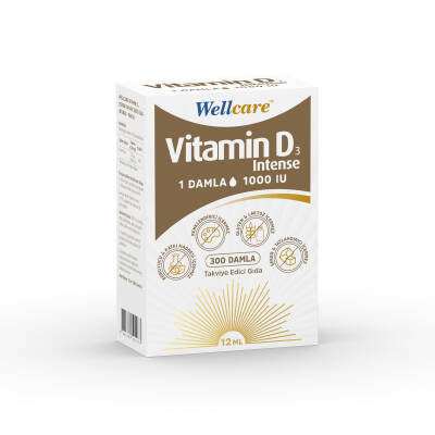 Wellcare Vitamin D3 1000 IU Intense Damla 12 ml - 1