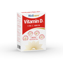 Wellcare Vitamin D3 600 IU Oral Sprey 5 ml - WELLCARE