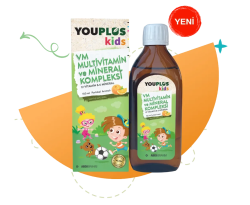 YouPlus Kids Multivitamin Vitamin ve Mineral Kompleksi 150 ml - YOUPLUS