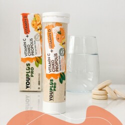 YouPlus Pro Vitamin C Vitamin D Çinko Propolis 15 Efervesan Tablet - 2