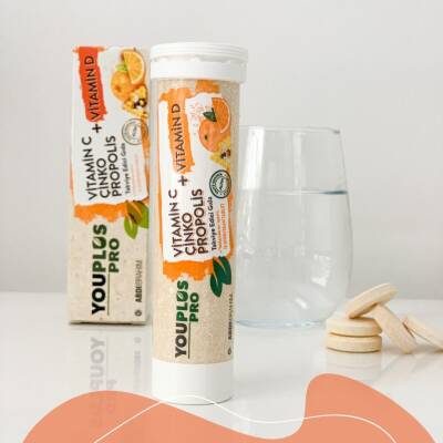 YouPlus Pro Vitamin C Vitamin D Çinko Propolis 15 Efervesan Tablet - 2