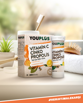 YouPlus Vitamin C Çinko Propolis 20 Efervesan Tablet - 3