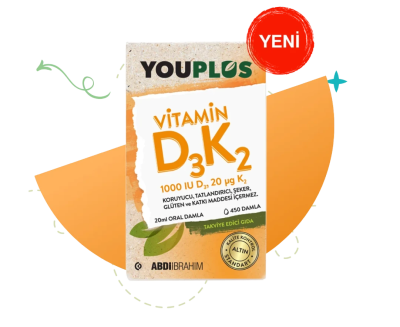 YouPlus Vitamin D3K2 Damla 20 ml - 1